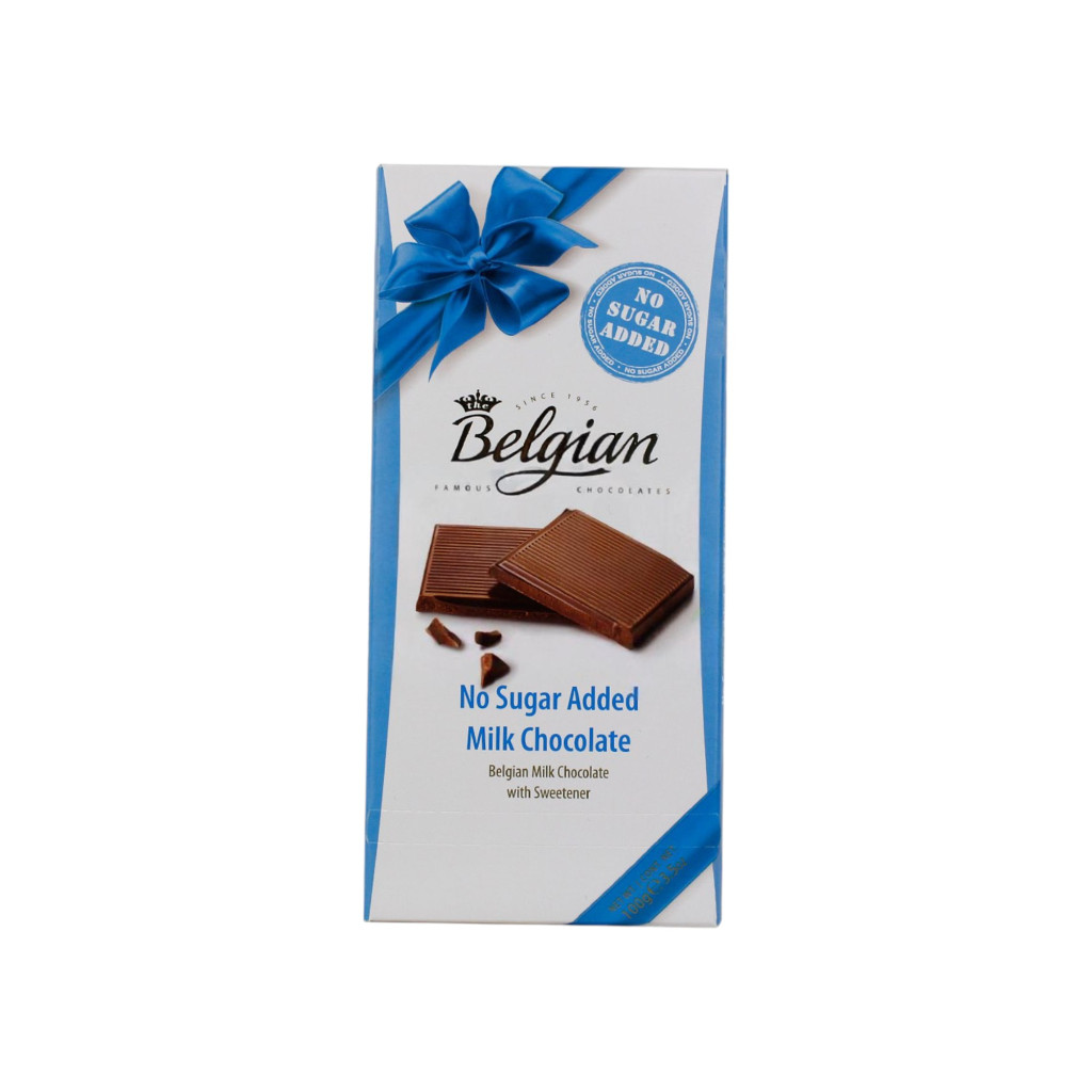BELGIAN TEJCSOKOLÁDÉ HOZZÁADOTT CUKOR NÉLKÜLI 100 g
