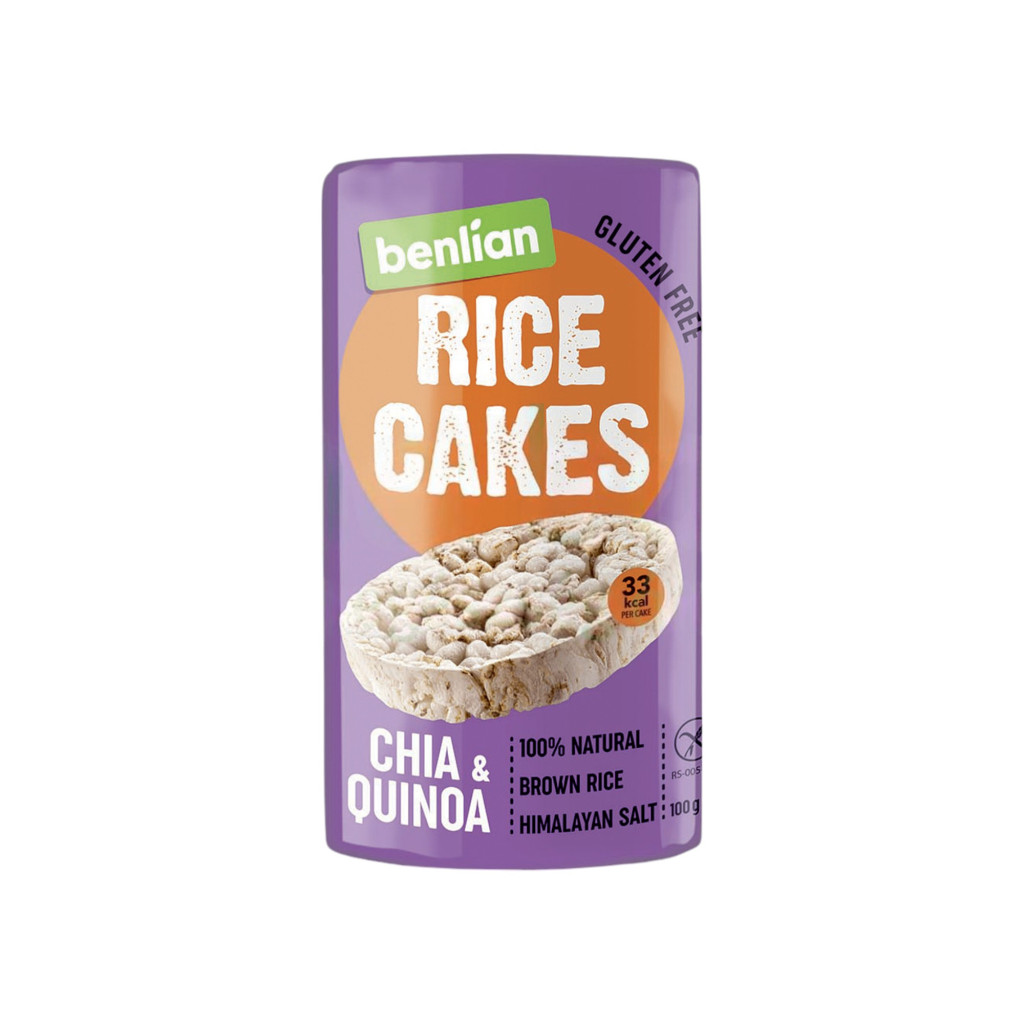 Benlian gluténmentes puff. rizs chia és quinoa maggal 100 g