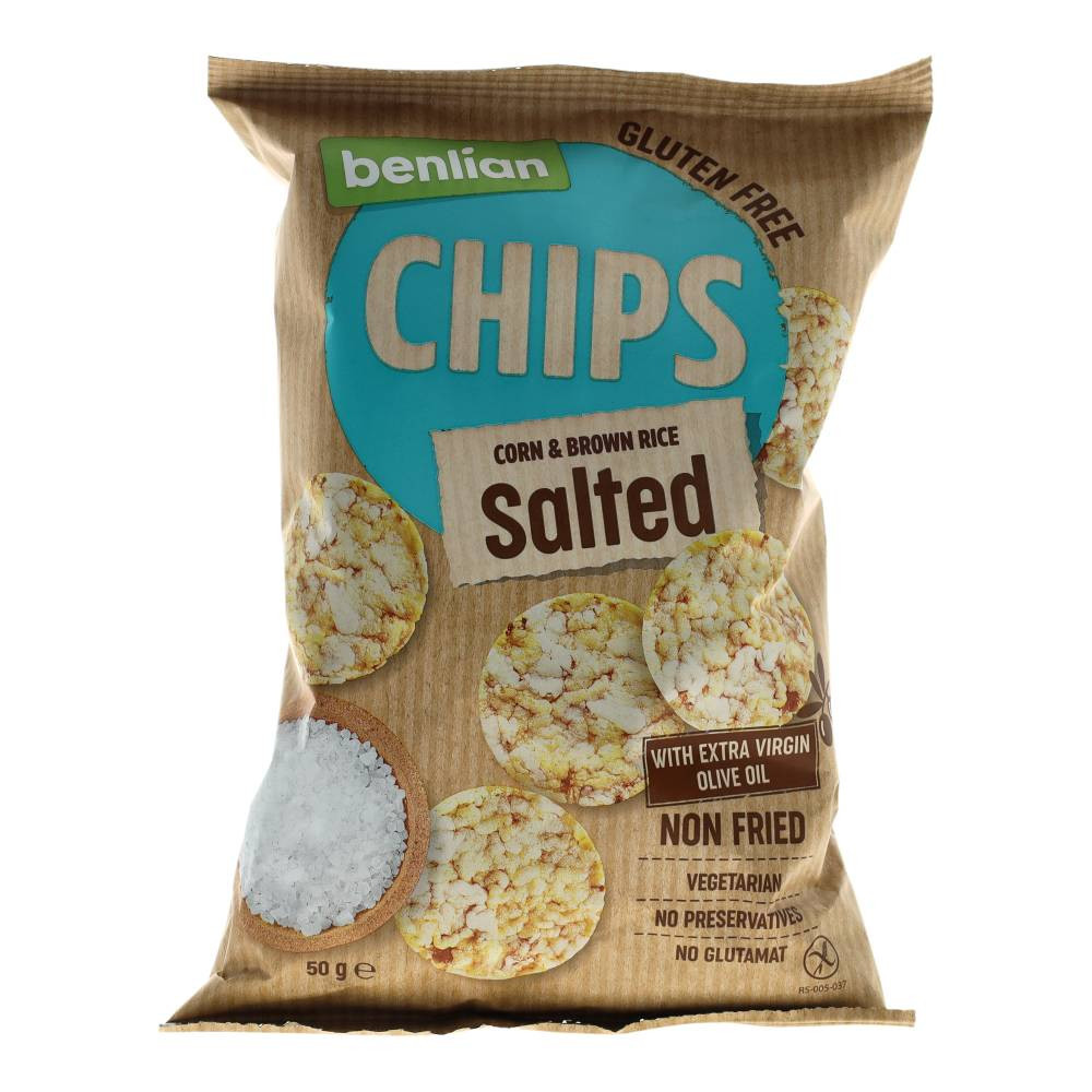 Benlianf.Kukor.&amp;amp;amp;ampampampampampB.Rizs Chips Sós gm.