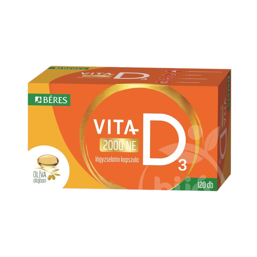 Béres vita-d3 2000NE lágyzselatin kapszula 120 db