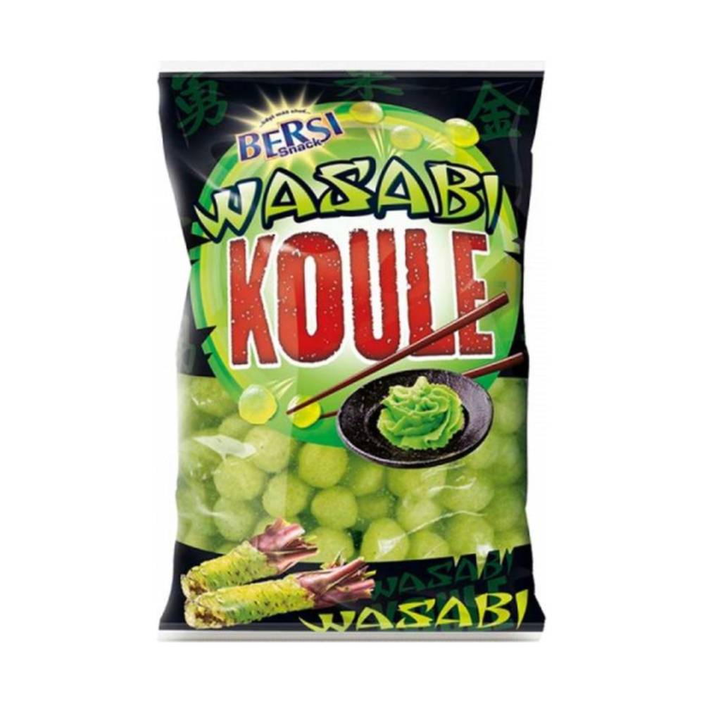Pikantne kulki ryżowe o smaku Wasabi Bersi 120 g