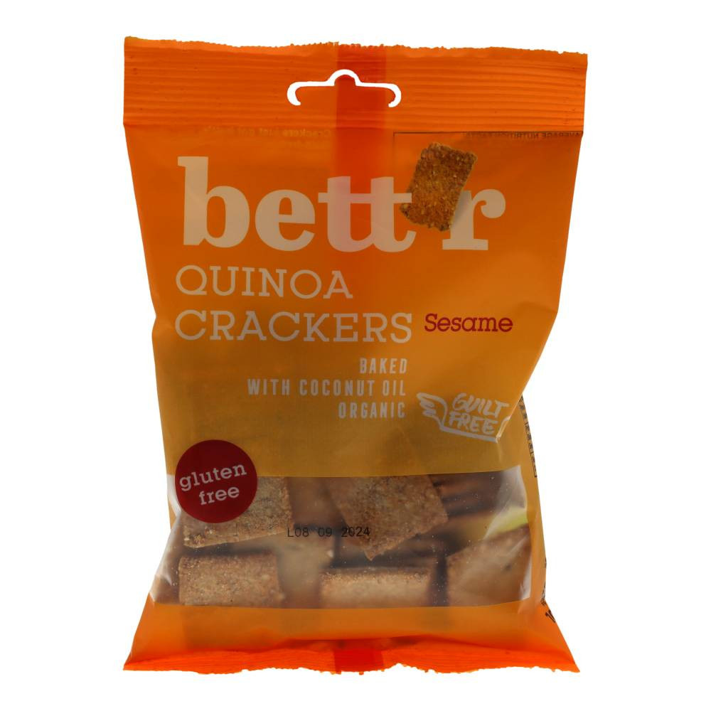 BETT'R BIO QUINOA KRÉKER SZEZÁMMAGOS 100 g
