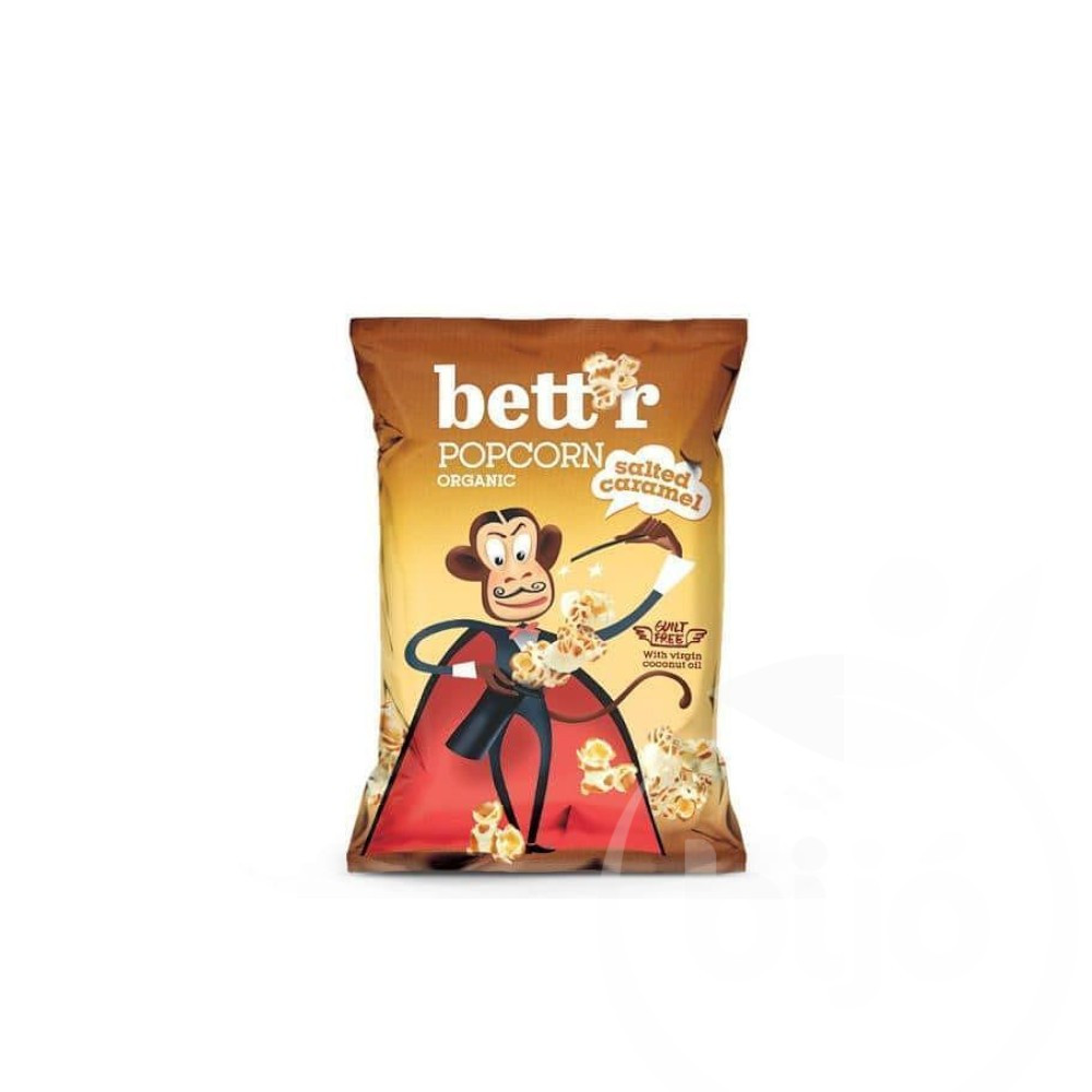 Bettr bio vegán gluténmentes sós karamellás popcorn 60 g