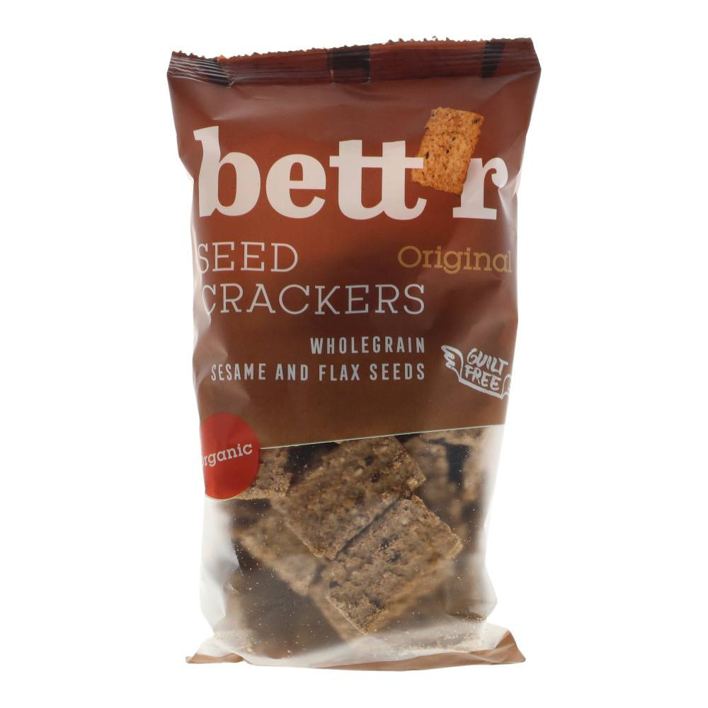 Bettr bio vegán teljes kiőrlésű magvas kréker sós 150 g