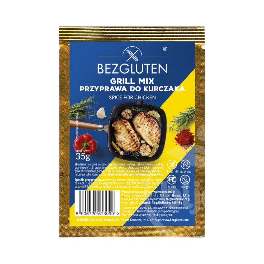 Bezgluten gluténmentes fűszerkeverék csirkéhez 35 g