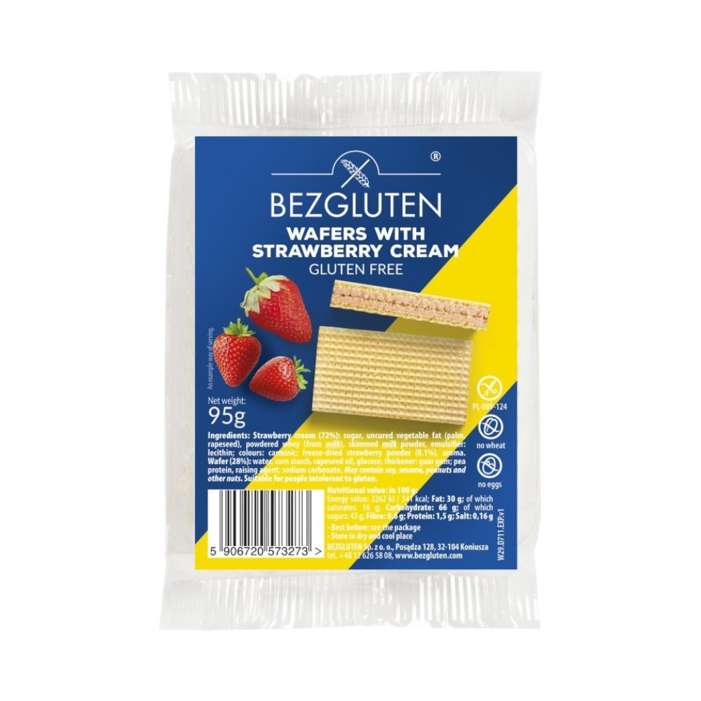 Bezgluten gluténmentes ostya epres 95 g