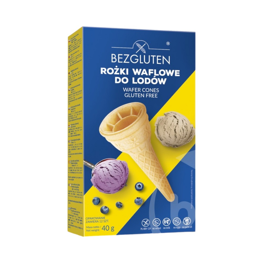 Bezgluten gluténmentes ostya tölcsér 40 g