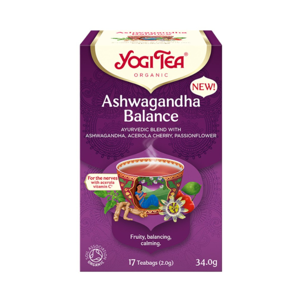 BIO Ashwaganda egyensúly tea 17x2g Yogi Ashwagandha Balance