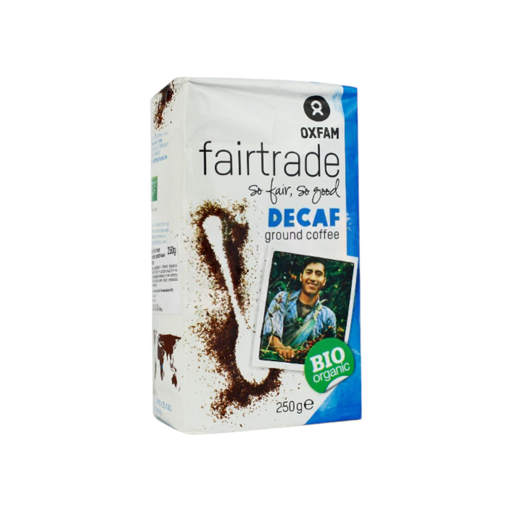 BIO OXFAM KÁVÉ VÁKUM CSOMAGOLT KOFFEINMENTES 250 g