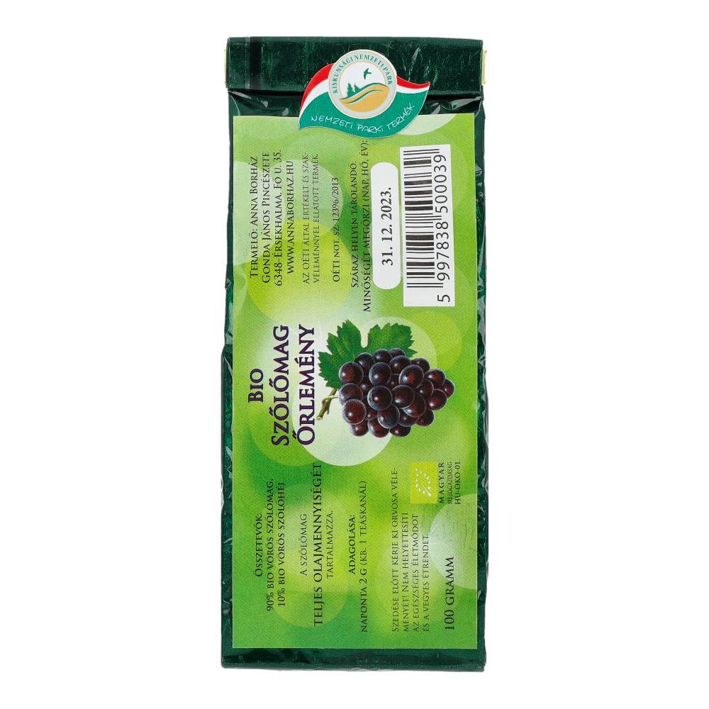 BIO Zmielone pestki winogron 100 g