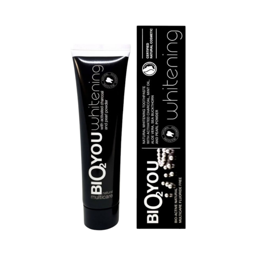 Pastă de dinți albire naturală Bio2you cu cărbune activat 100 ml