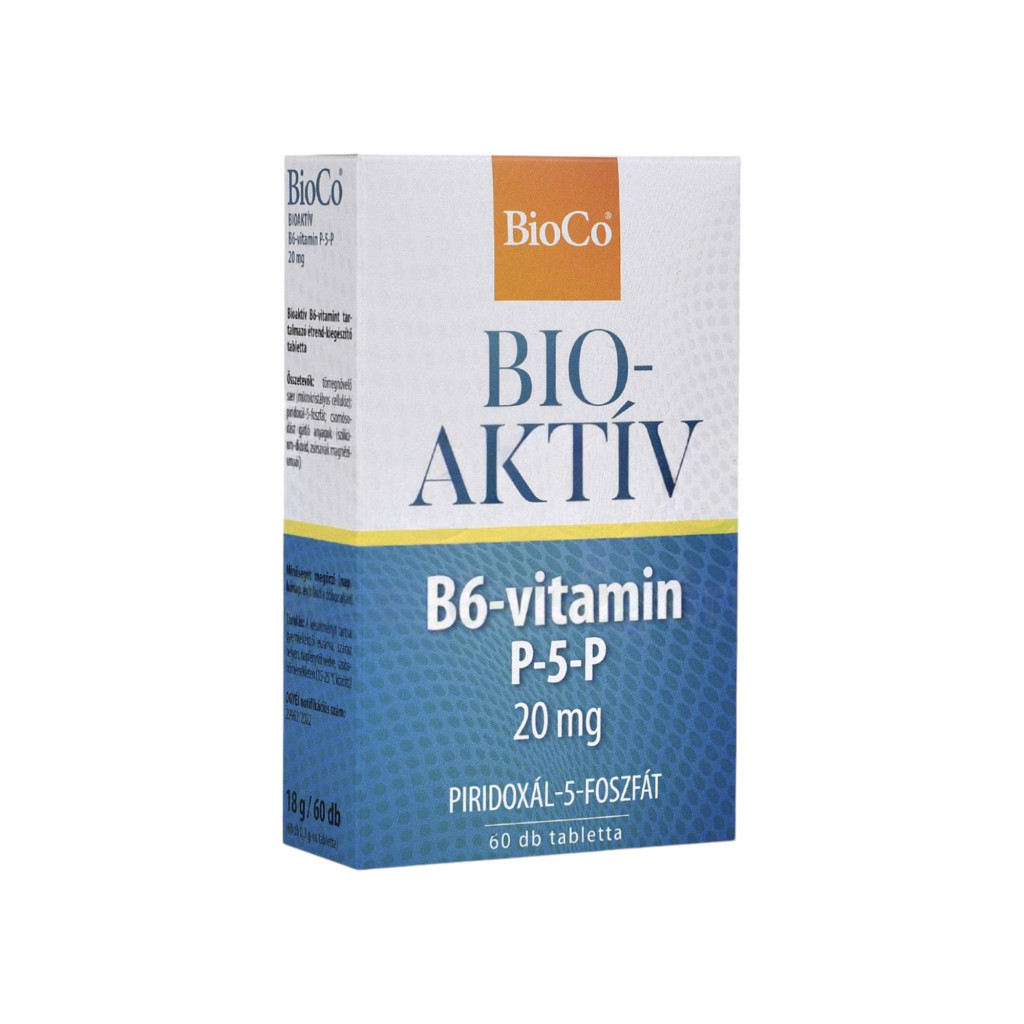 Bioco bioaktív b6-vitamin p-5-p 20mg tabletta 60 db