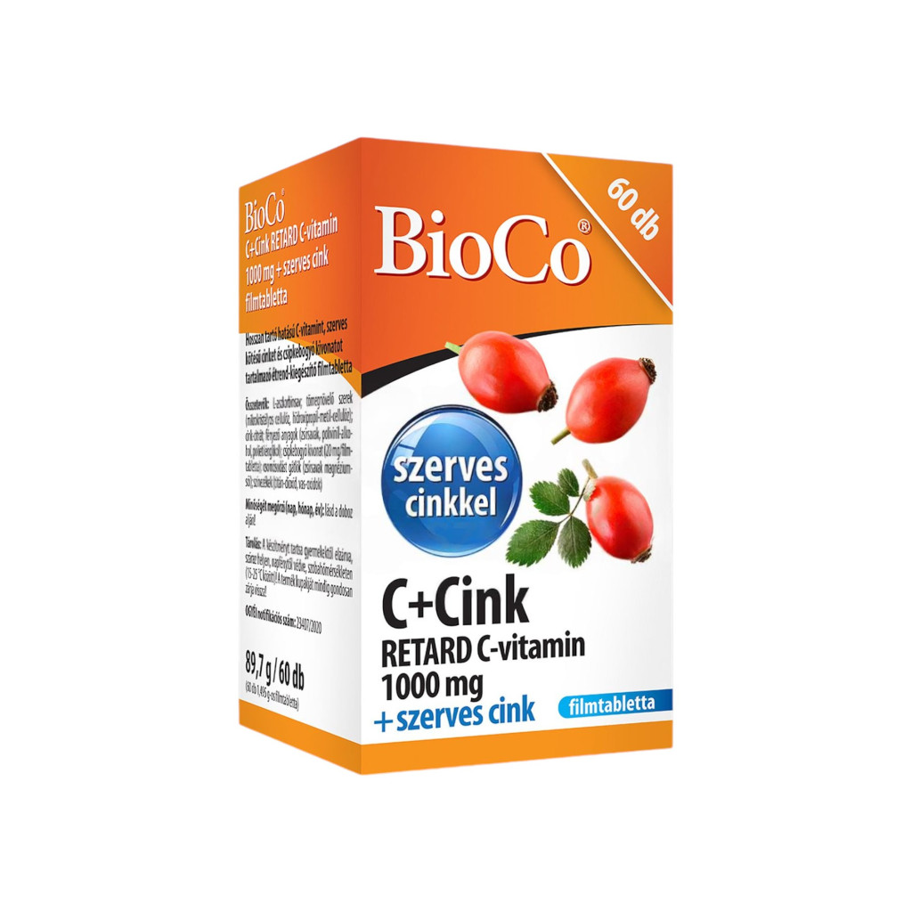 Bioco c+cink retard c-vitamin 1000 mg 60 db