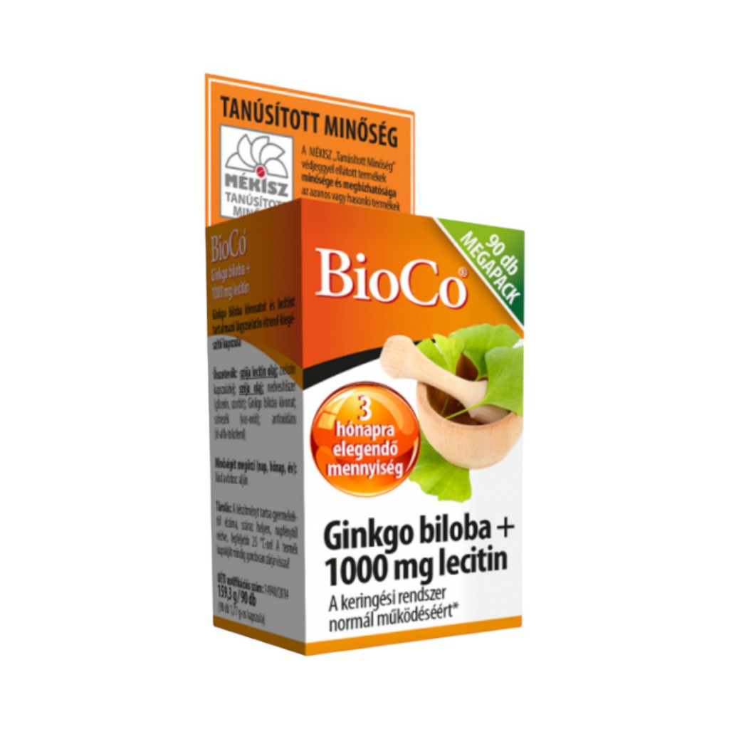 Kapsuly Bioco s ginkgo biloba + lecitínom 1000 mg, 90 ks