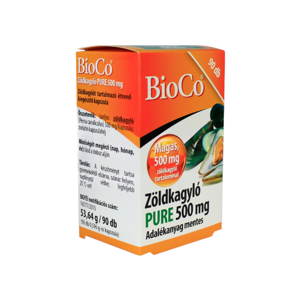 Capsule de midii verzi pure Bioco 500 mg 90 buc.
