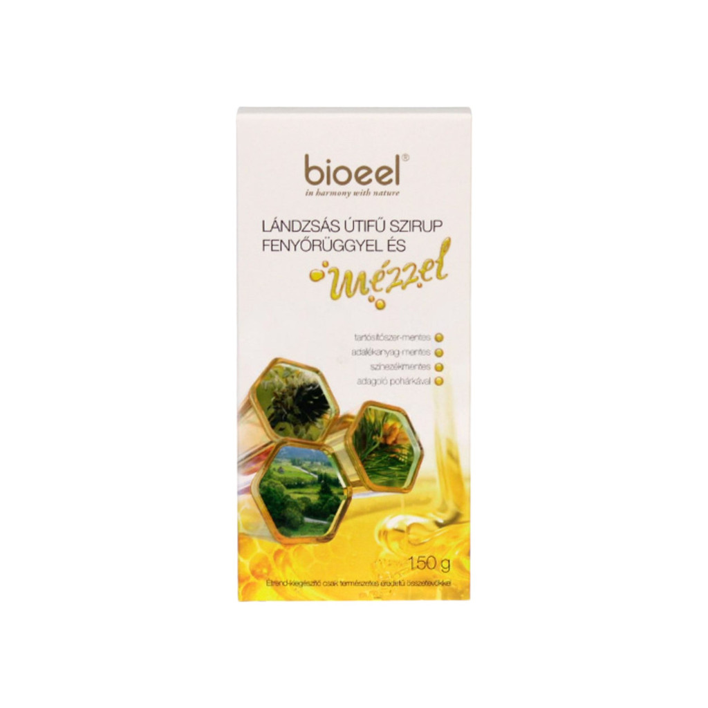 Bioeel lándzsás útifű szirup fenyőrüggyel és mézzel 150 g