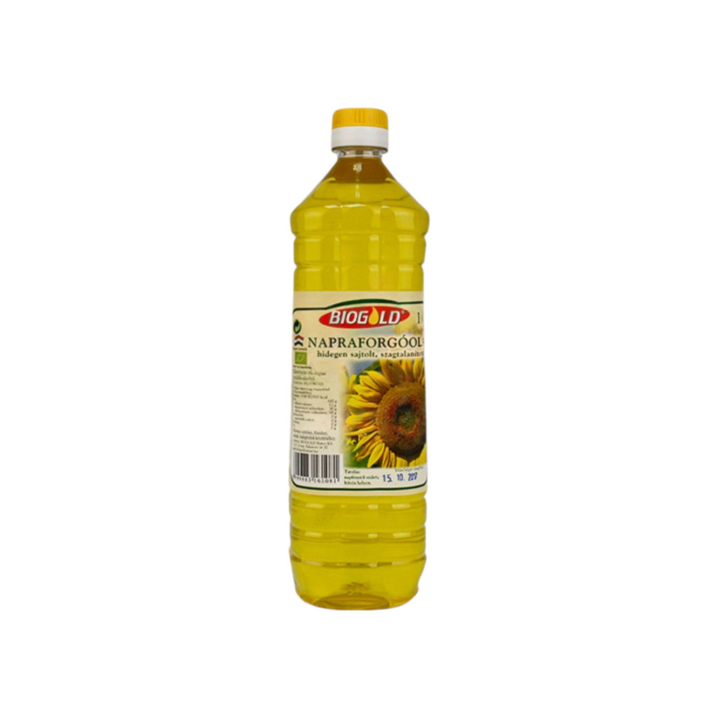 Biogold bio slnečnicový olej bez zápachu 1000 ml