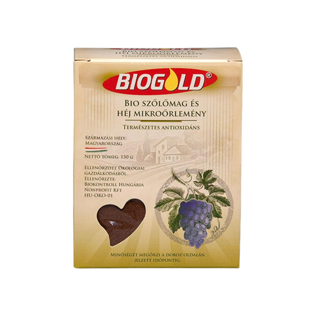Biogold bio mielone pestek i skórki winogrona 150 g