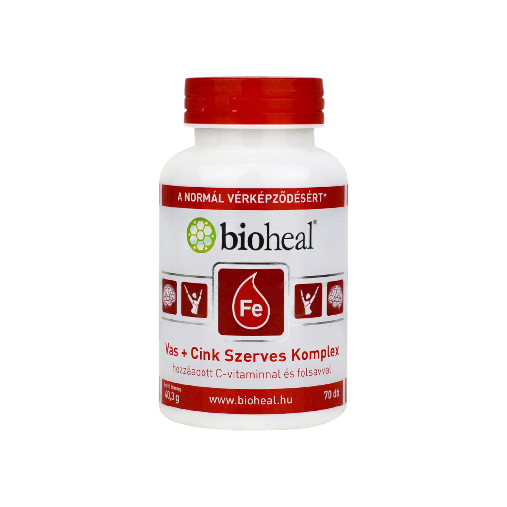 Bioheal iron+zinc organic complex film tablet 70 pcs