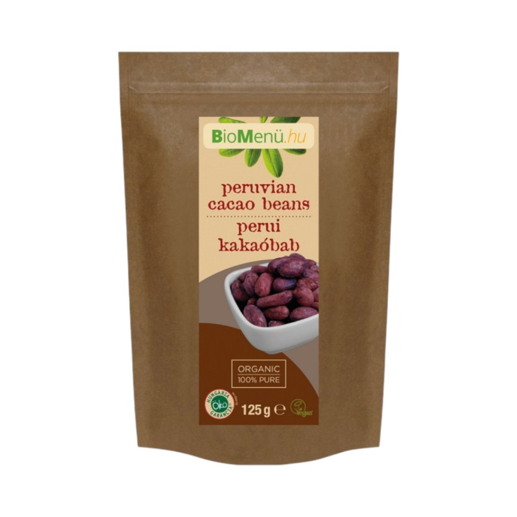 BioMenü Bio-geröstete Kakaobohnen aus Peru 125 g
