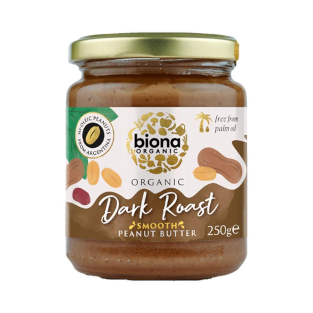 Biona bio mogyoróvaj sötét pörkölésű krémes, tengeri sóval 250 g