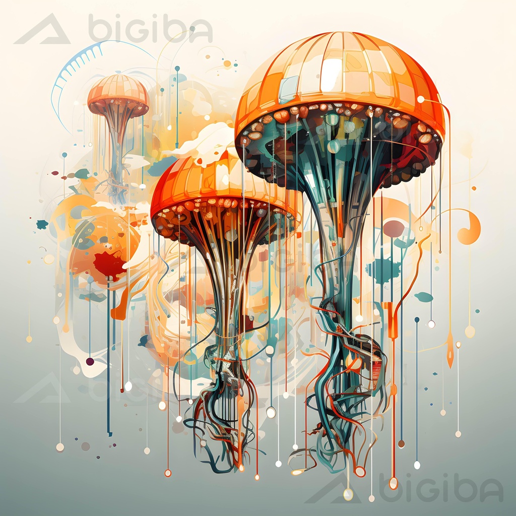 Paesaggio onirico delle meduse