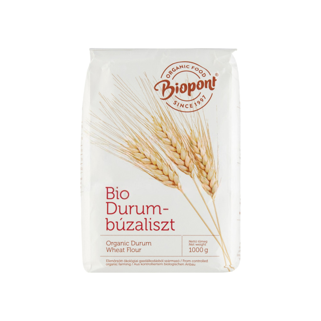 Biopont bio durumbúzaliszt sima 1000 g