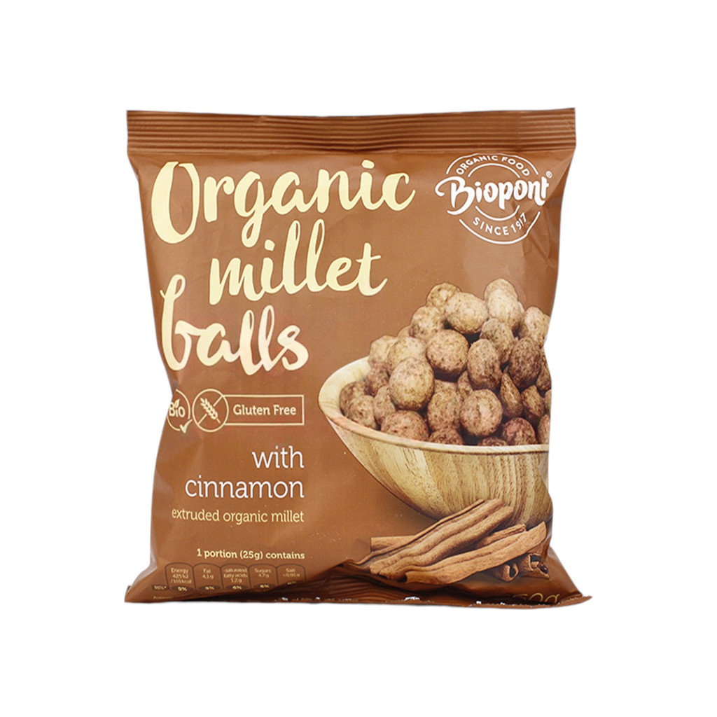 Biopont bio extrudált kölesgolyó fahéjas 60 g