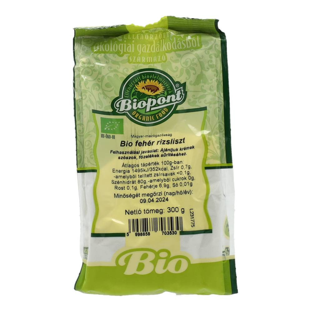 Biopont organic white rice flour 300 g