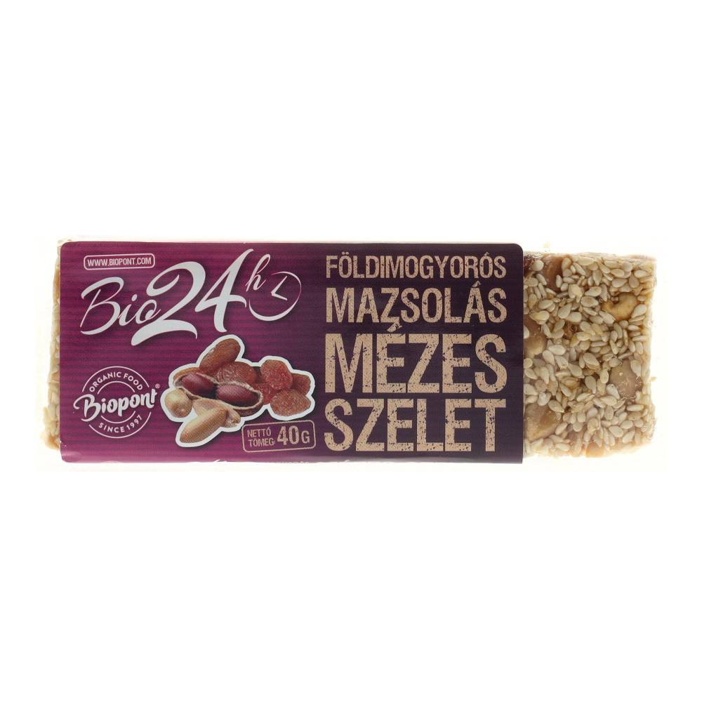 Bio medová placka s arašídy a rozinkami 40 g