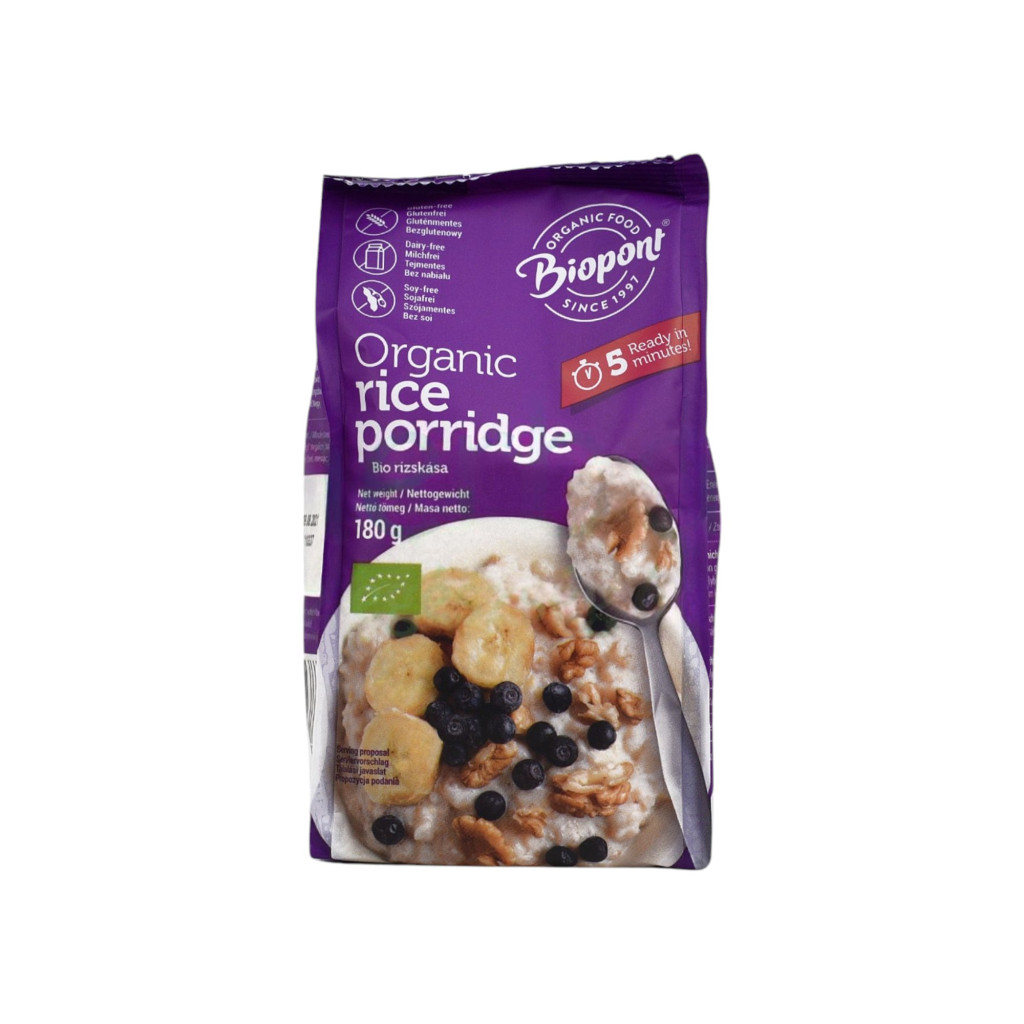 Biopont bio ryžová kaša 180 g