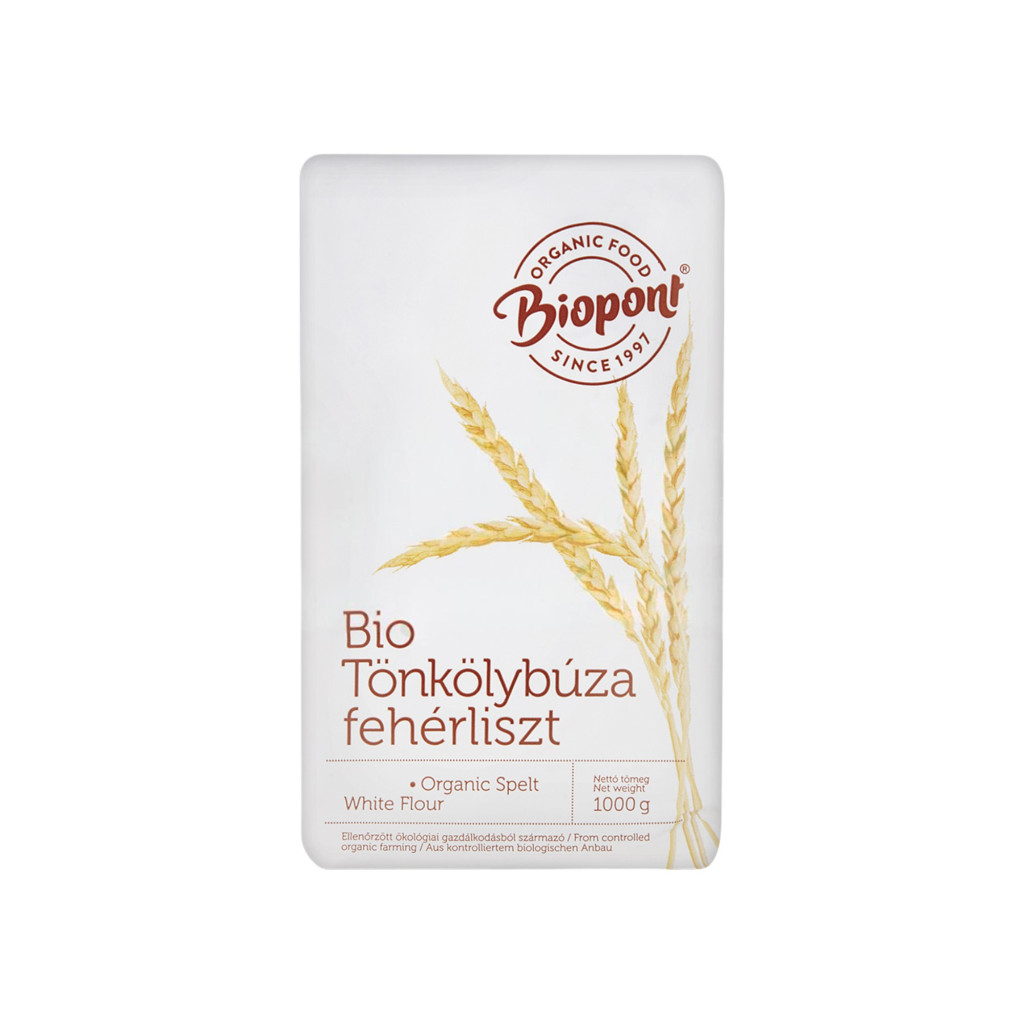 Organic whole grain spelt flour by Biopont, 1000 g