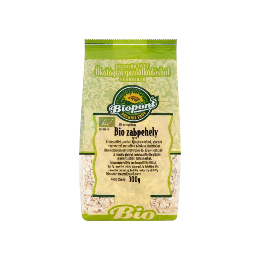 BIO płatki owsiane małe Biopont, 300 g