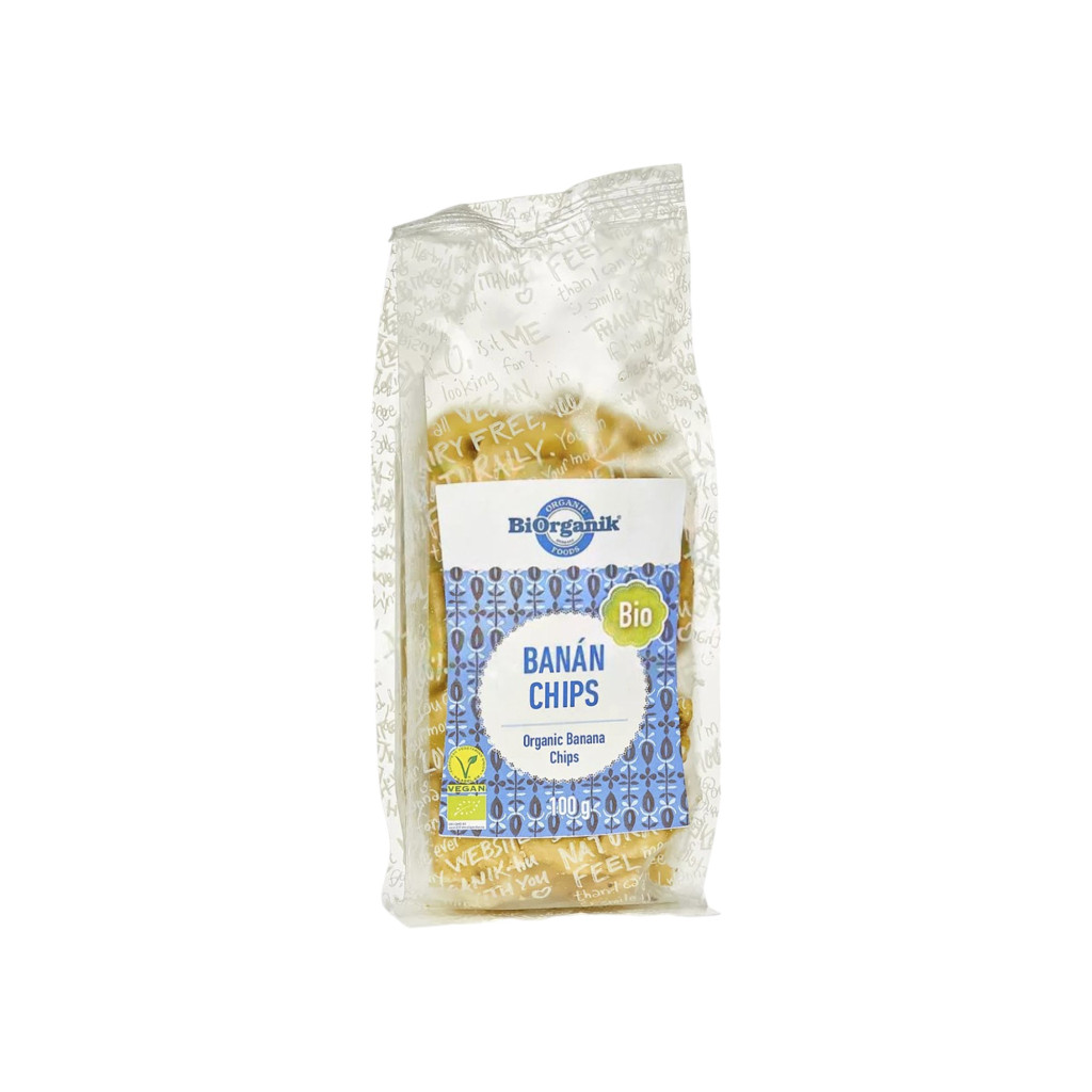Biorganik organic banana chips 100 g