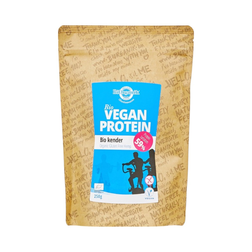 Organický konopný bílkovinný proteing s obsahem bílkovin 58%, 250 g