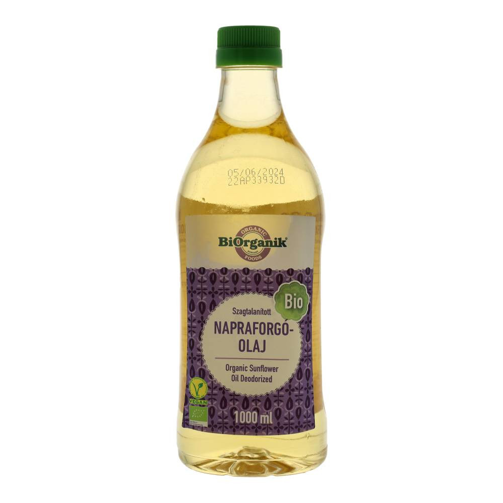Ulei de floarea-soarelui bio Biorganik - dezodorizat 1000 ml
