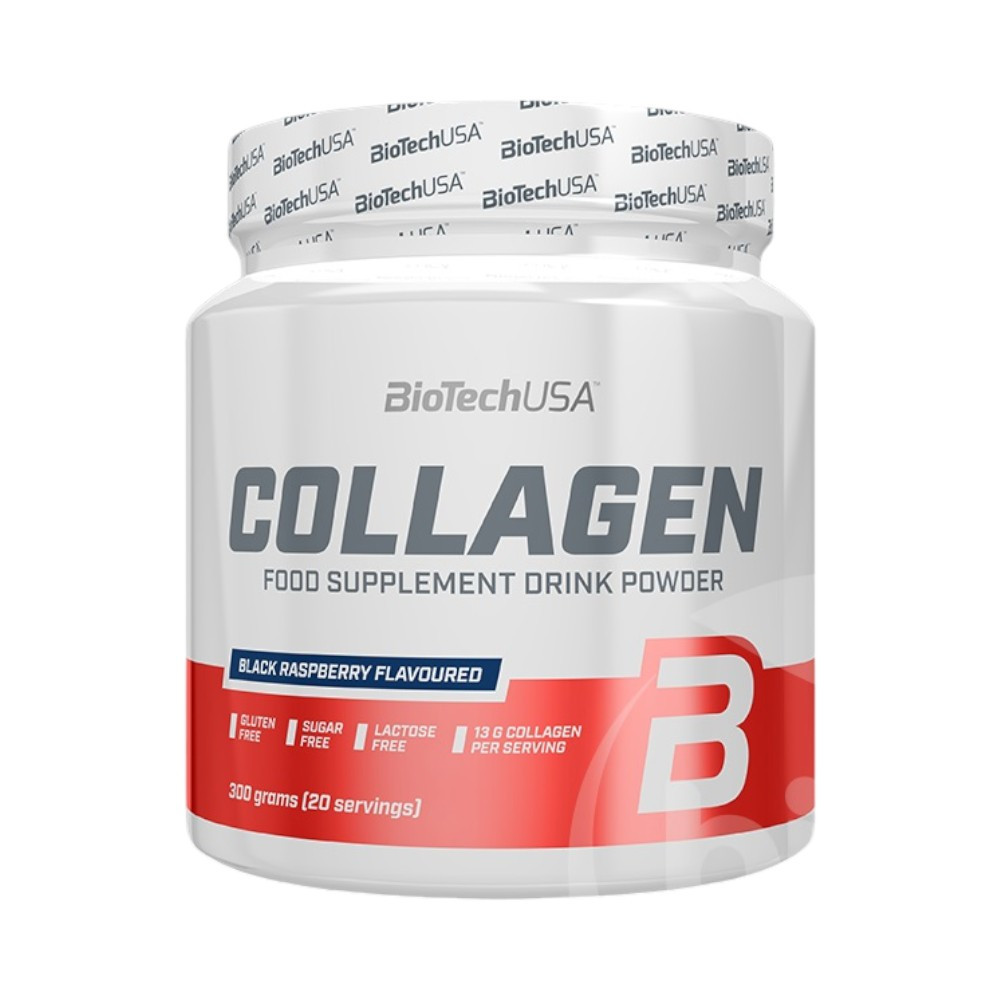 Biotech Kollagen-Getränkepulver Schwarze Himbeere 300 g
