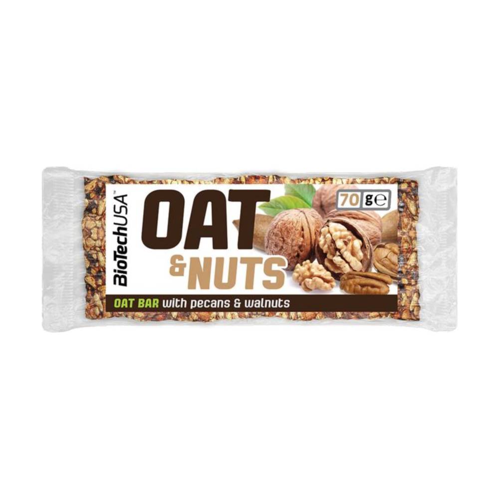 Biotech oat&amp;nuts zabszelet pekándiós 70 g