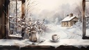 Ruhige Umarmung des Winters
