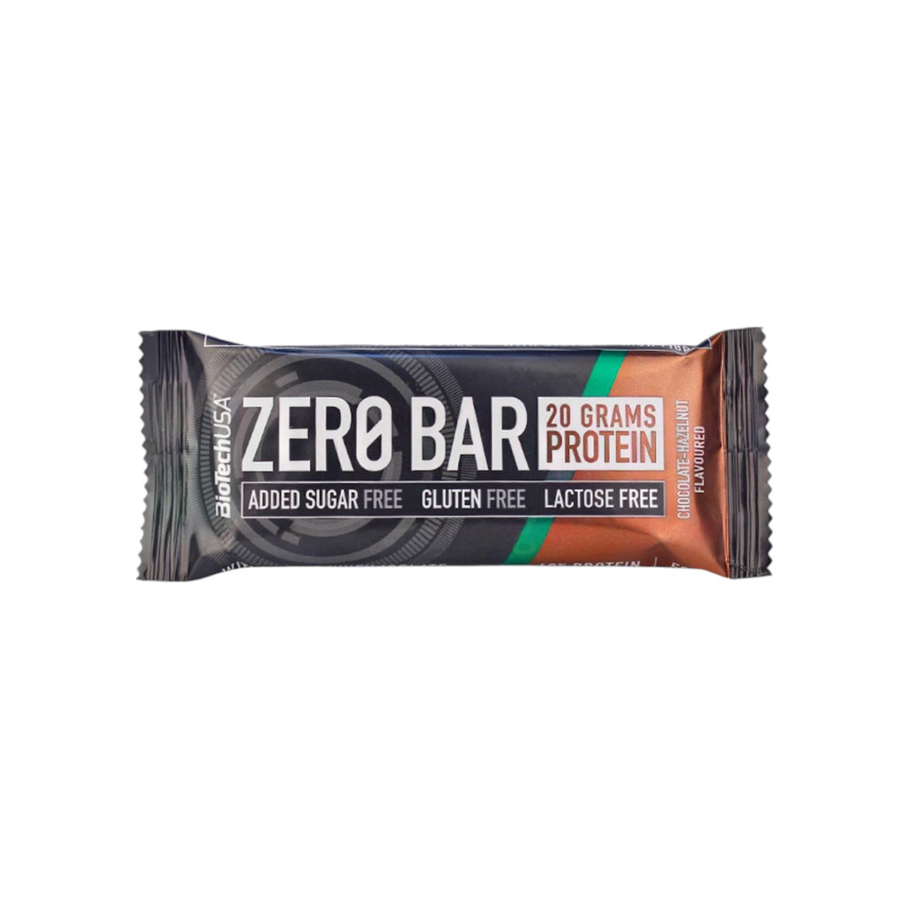 Biotech zero bar csokoládé-mogyoró 50 g