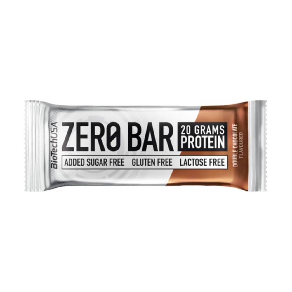 Batona proteinowa Biotech zero bar, podwójna czekolada, 50 g