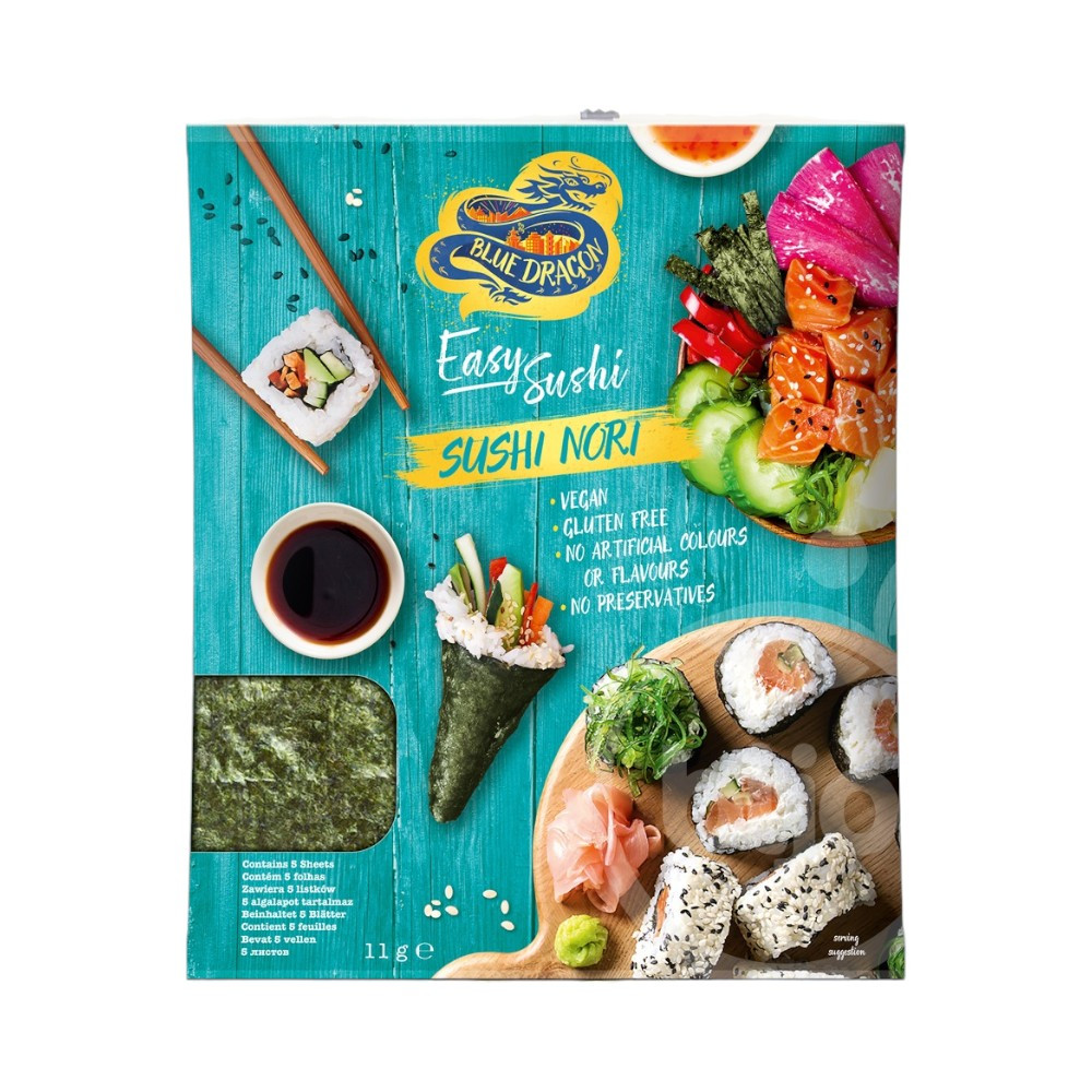 Blue Dragon sushi nori algalapok 11 g