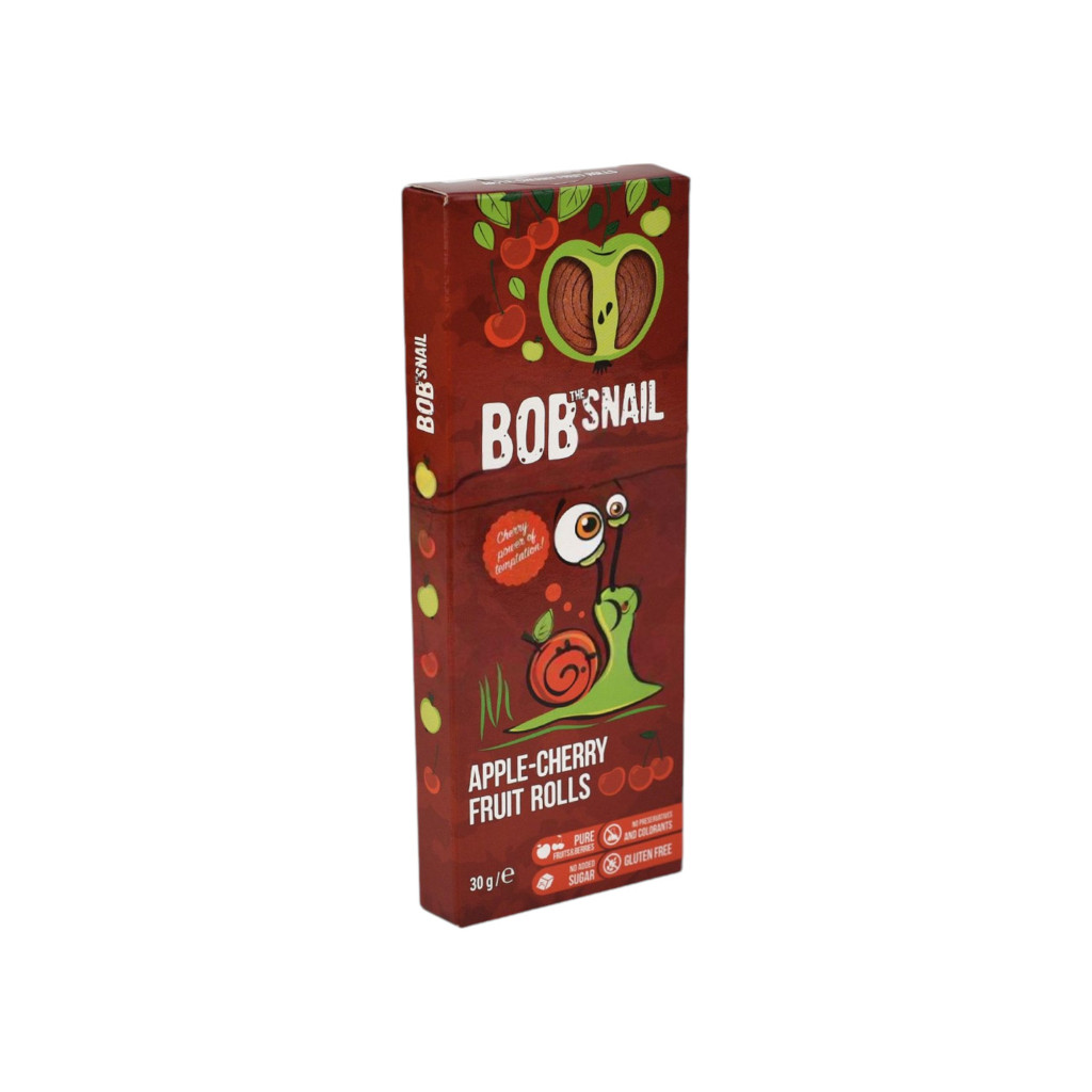 Bob Snail gyümölcstekercs alma-meggy 30 g