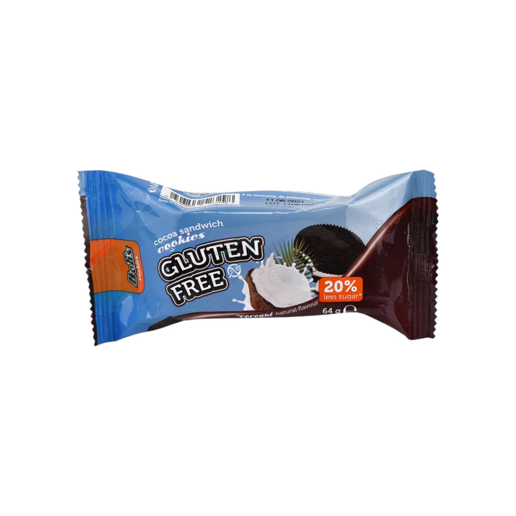 Biscuiți fără gluten Bobs cu nucă de cocos 64 g