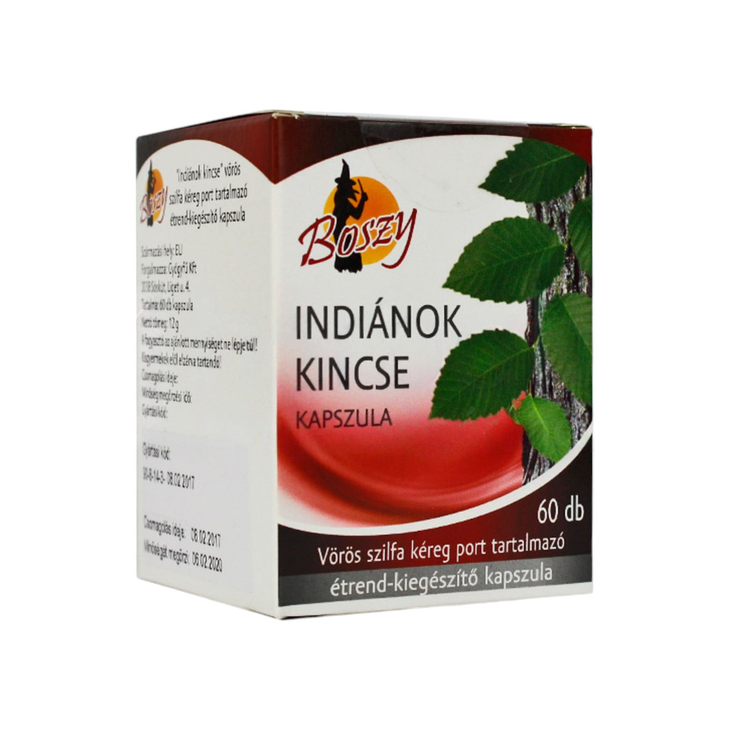 60 capsules of treasure of the Boszy Indians