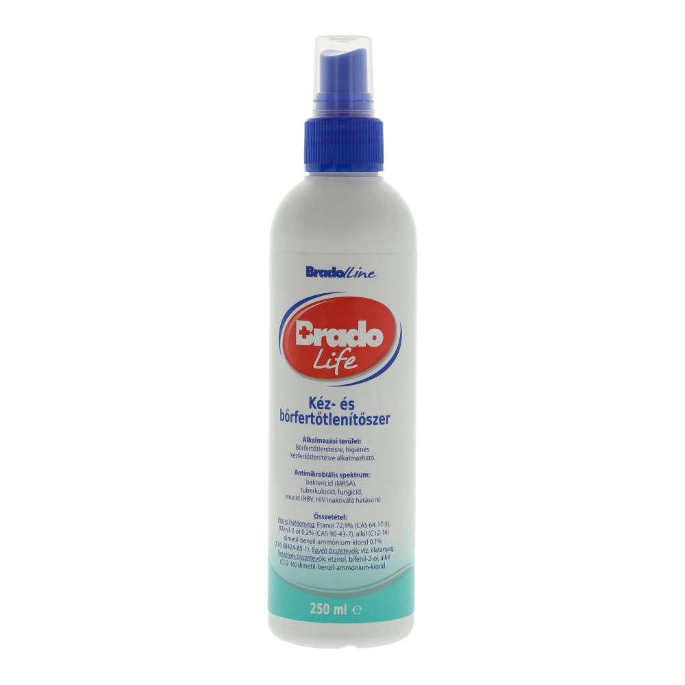 Bradolife kéz-és bőrfertőtlenítőszer 250 ml