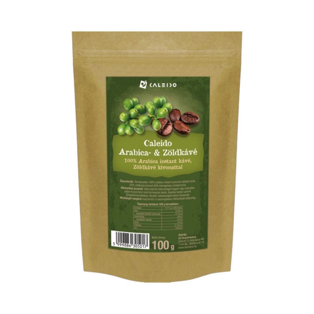 Instantní zelená káva Caleido arabika 100 g