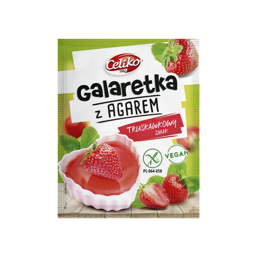 Celiko tortazselé agar-agarral eper 45 g