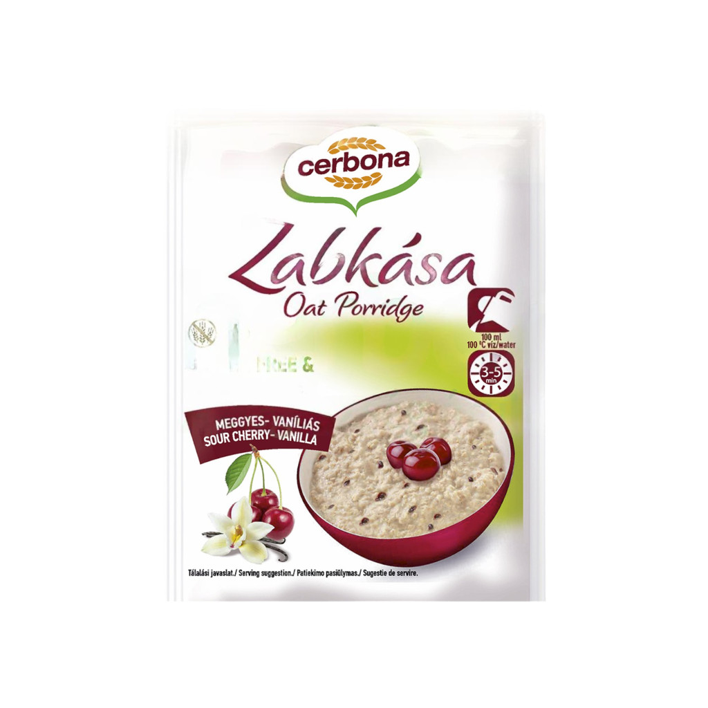 Cerbona gluten-free oatmeal with cherry-vanilla 50 g