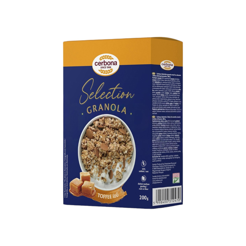 Cerbona granola selection toffee 200 g